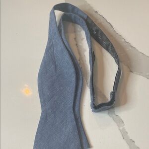 Stylish Blue Men's Bow Tie Demin